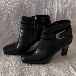 Franco Sarto Women's Sleek Black Ankle Booties